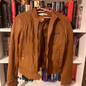 Tan Leather Kenneth Cole Leather Jacket